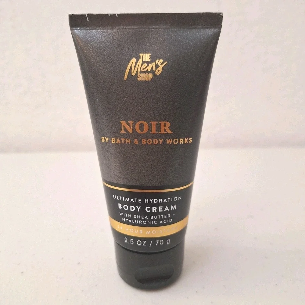 RARE Bath & Body Works - MEN'S NOIR TRAVEL BODY CREAM 2.5 Oz NEW